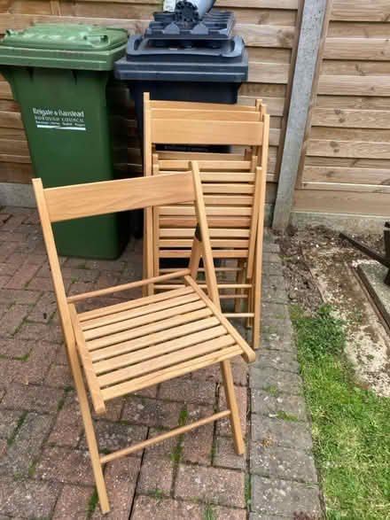 Photo of free Set of x4 Wooden Folding Chairs (Tadworth) #1