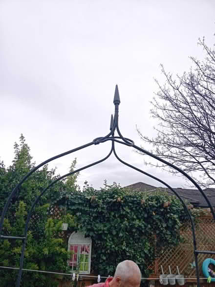 Photo of free Tall black metal garden arch (Greasby CH49) #1