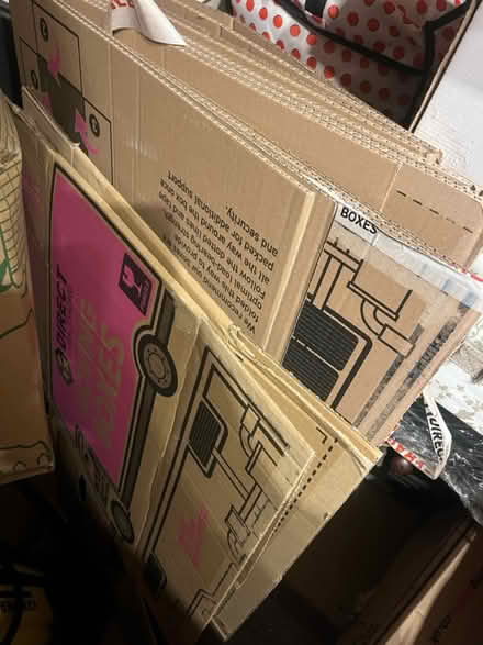 Photo of free 5 large moving boxes 2 smaller (Maidenbower Crawley) #1