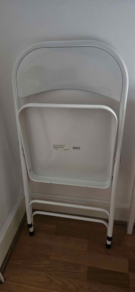 Photo of free White metal folding chair (Habitat) (Millwall E14) #2