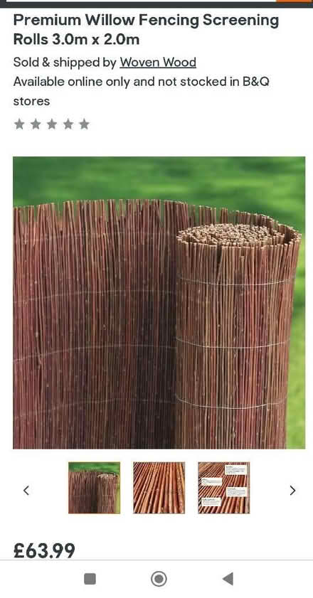 Photo of free Willow screening 3m x 2m Brand New (Rochford SS4) #1