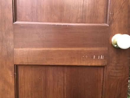 Photo of free Pine Door (24x78.5) w/Hardware (Havertown) #3