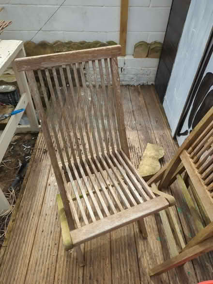 Photo of free 3 folding garden chairs (lancing) #1