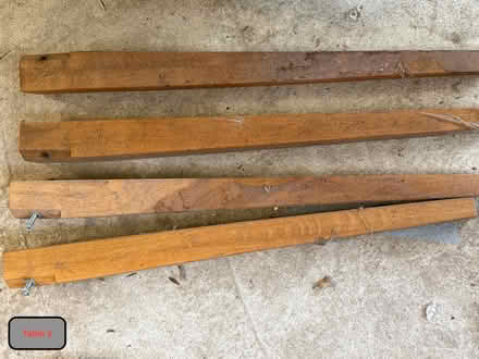 Photo of free IKEA table 160x80cm BITS MISSING (RG45 Crowthorne) #2