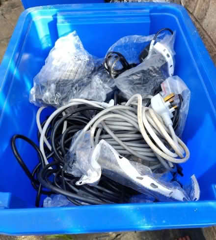 Photo of free Box of assorted power cables for computers and accessories (Reabrook Estate SY3) #1