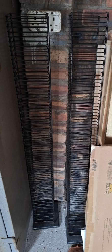 Photo of free 2 CD tower racks (Jordanhill G12) #1