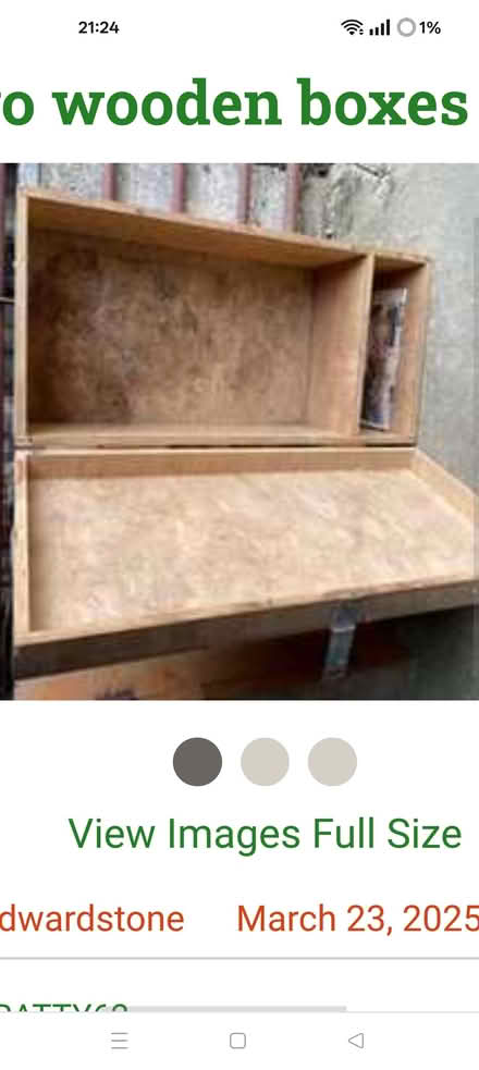 Photo of Wooden boxes (Southtown NR31) #1