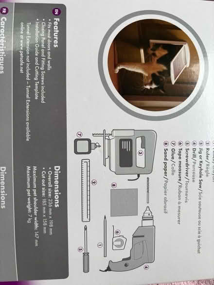 Photo of free Catflap, new and unused. Pet safe 700 series. (Elmers End BR3) #2