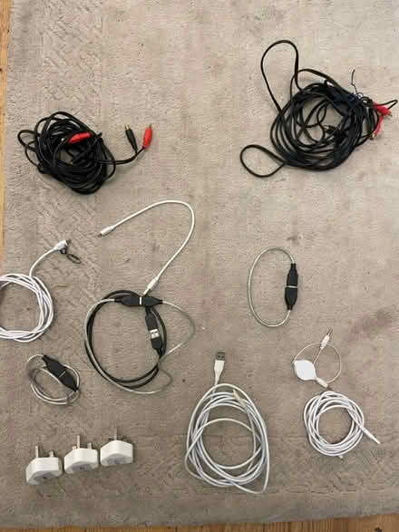 Photo of free Cables mixed bag (Oxford) #1