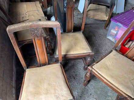 Photo of free 4 old dining chairs (Penrith CA11) #1