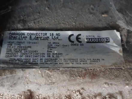 Photo of free Paragon Gas Fire (Blackwood NP12) #2