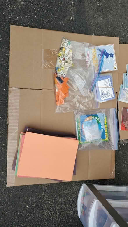Photo of free crafts, books, plastic bins (Waterloo) #3