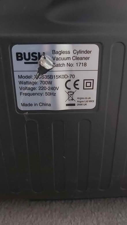 Photo of free Bush hoover (Handsworth S13) #2