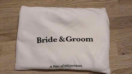 Photo of free Bride and groom pillowcases (Worcester Park, London KT4) #1