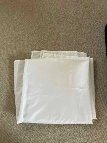 Photo of free Unused white shower curtain (Peasedown St John CP) #1