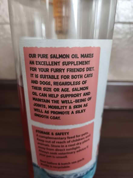Photo of free Scottish salmon oil (Brimington, S43) #3