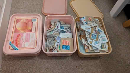 Photo of free 3 Ice Cream Tubs of Stamps (ME9) #1