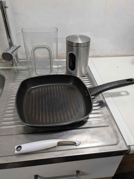 Photo of free Griddle pan, storage, veg peeler (Newcastle Under Lyme) #1
