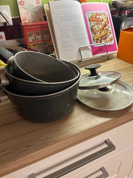 Photo of free Eaziglide saucepans (BR3) #2