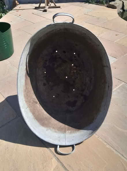 Photo of free old zinc bath/planter (Elworth CW11) #2