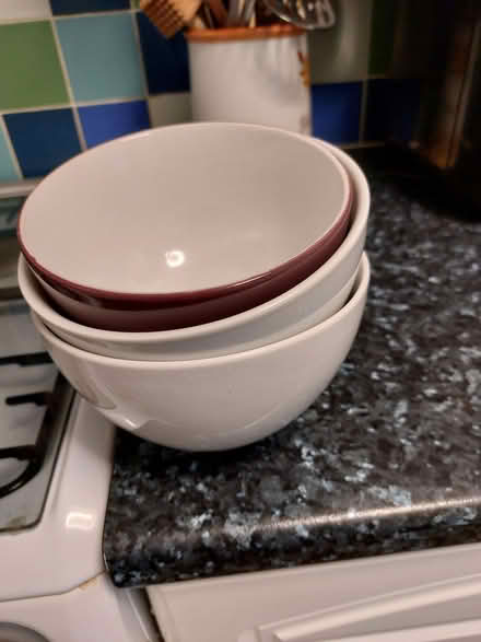 Photo of free 3 deeper cereal bowls. (Hersham KT12) #1