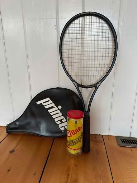 Photo of free tennis racket & balls (Lagrange) #1