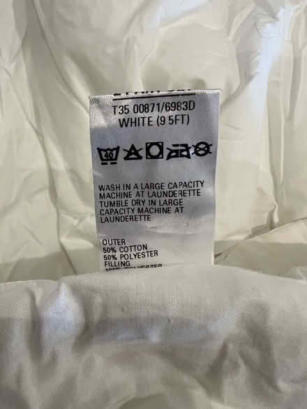 Photo of free M & S king size duvet, 9 tog (Hinton Charterhouse) #2