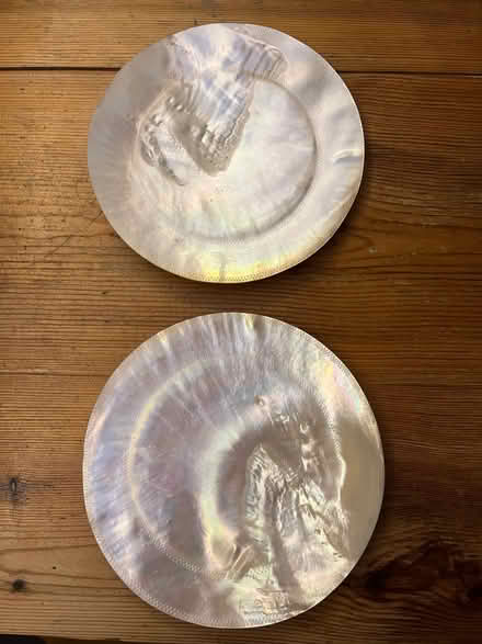 Photo of free 2 mother of pearl plates (North Hinksey OX2) #1