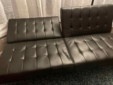 Photo of free Faux Leather Futon (Malden Center) #3
