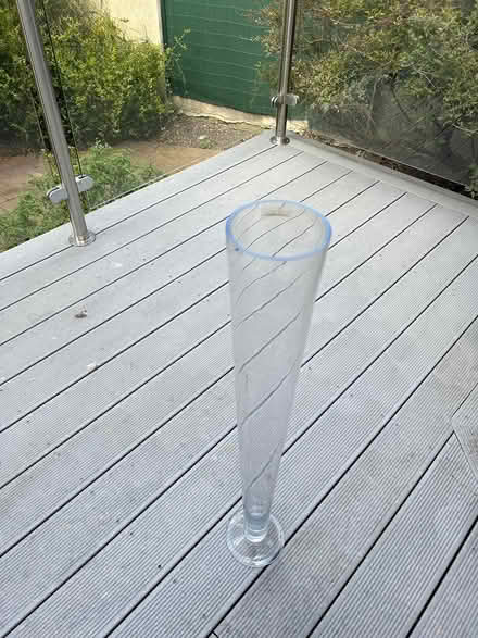 Photo of free Tall Glass Vase (Killiney, Dublin) #1
