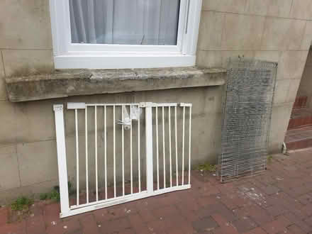 Photo of free Extrawide stair gate metal dog pen (Margate) #1