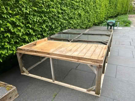 Photo of free Hand built spacious rabbit hutch and run (West Common AL5) #1