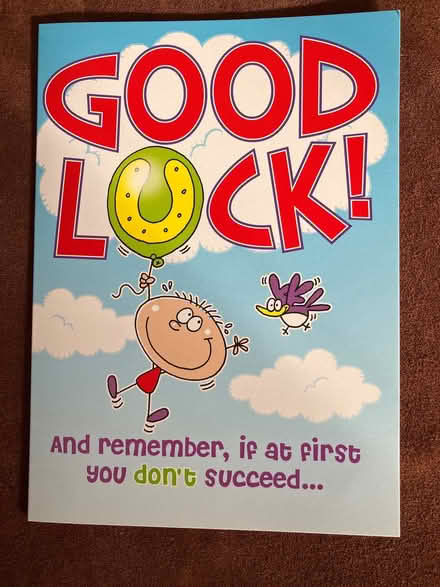 Photo of free Large “Good Luck” Card (Bilton HG1) #1