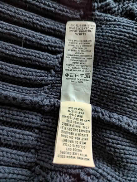 Photo of free Cotton LL Bean sweater (Old Barrhaven) #3