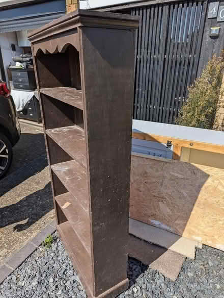 Photo of free Old Painted Solid Pine Bookshelf (Grangeway area NN10) #3