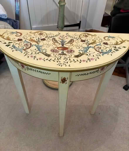 Photo of free Decorative half moon table (EH25, Roslin) #1