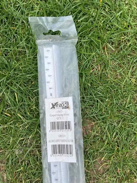 Photo of free Carpet edging strip. Silver (ME13) #1