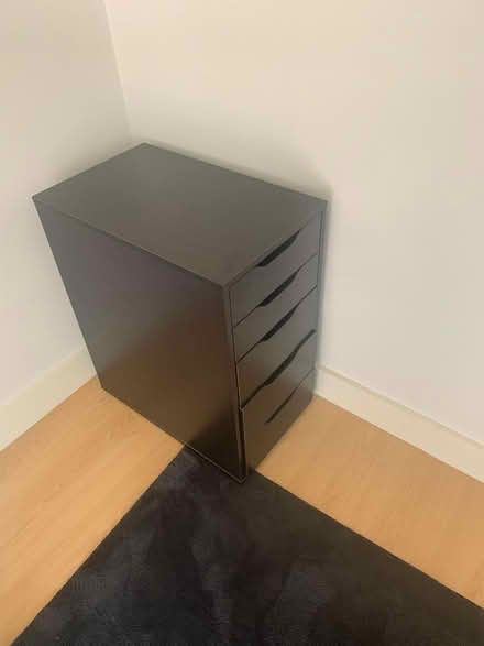 Photo of free Black office desk & draws (WD3) #2
