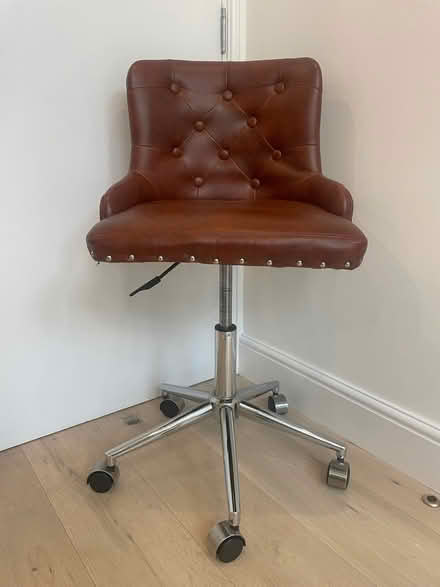Photo of free Faux Leather Office Chair - Tan (Fulham Palace Rd W6) #1
