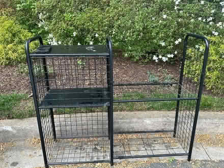 Photo of free Metal garage storage shelf (6501 Fallwind Lane Bethesda) #1