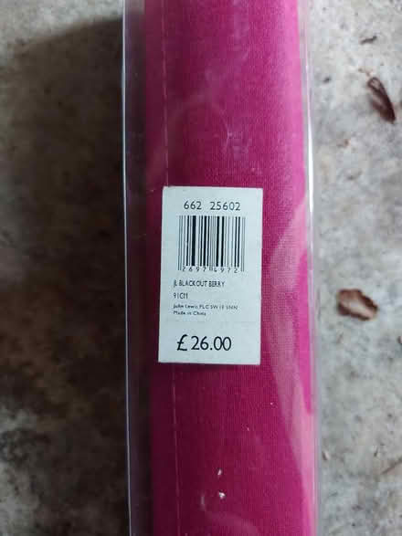 Photo of free Berry pink roller blind (Frimley) #2