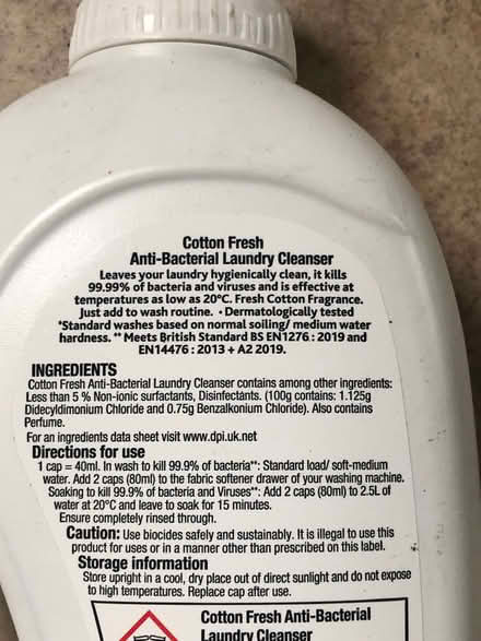 Photo of free Morrisons Antibacterial Laundry Cleanser Rinse KT17 (Ewell KT17) #2