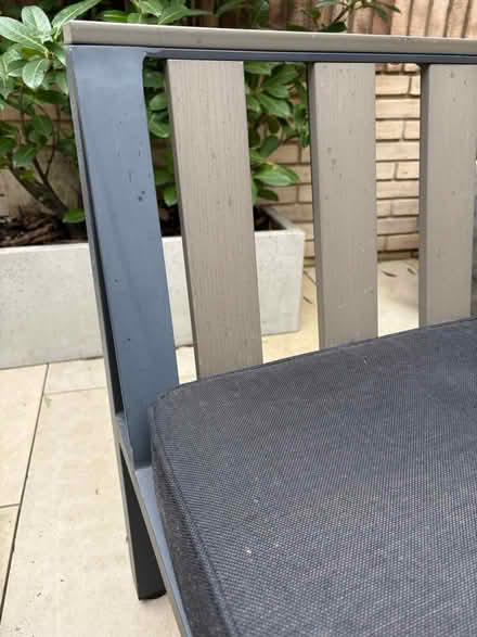Photo of free Outdoor low chair grey metal (Se8 5ae) #3