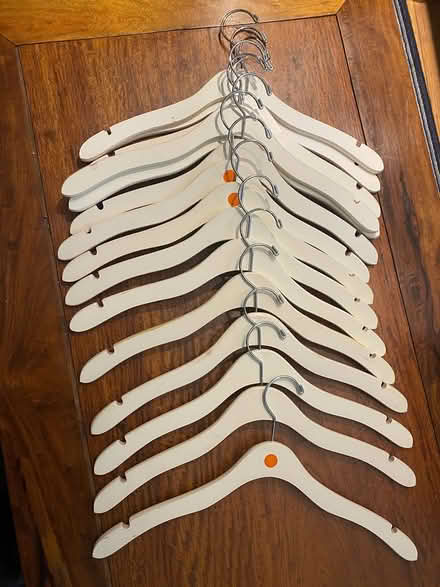 Photo of free White Wooden Hangers (Mid-Cambridge) #1