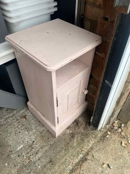 Photo of free Small pine bedside cabinet. Upcycle (ME13) #1