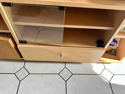 Photo of free TV media unit cupboard corner with castors (Purley CR8) #3