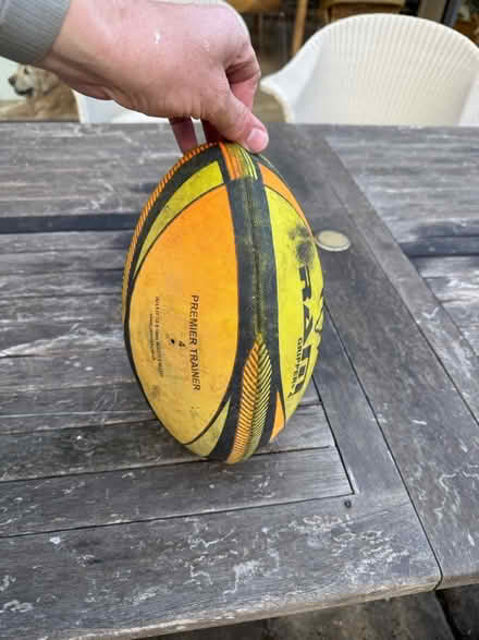 Photo of free Rugby ball and giant tennis balls (Emlyn Road W12) #1