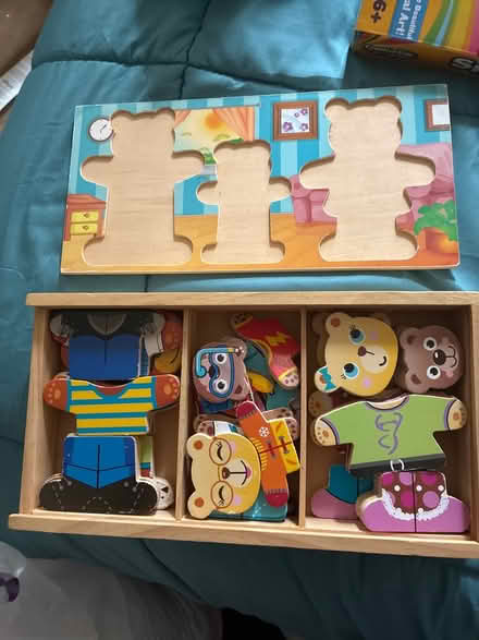 Photo of free Wooden bears puzzle (Highlands Village, N21) #1