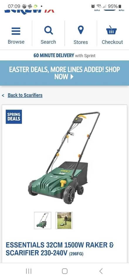 Photo of Electric lawn scarifier (Southwick BN42) #1