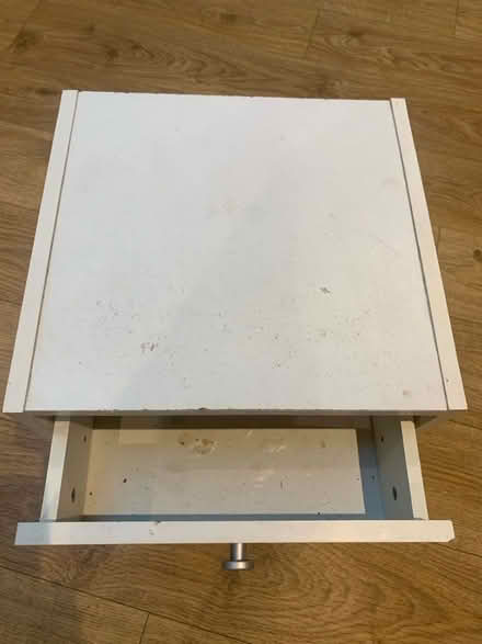 Photo of free White bedside cabinet with drawer (Riverside B98) #1